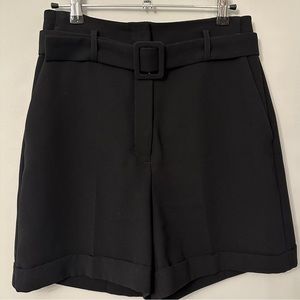 Super High Waisted Tailored Pleated Bermuda Shorts 6